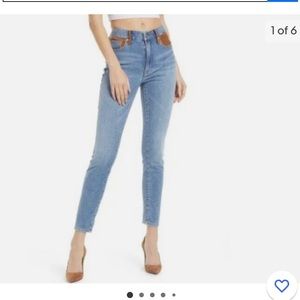 GOOD AMERICAN Good Legs Suede
Mixing Skinny Jeans, Size 6